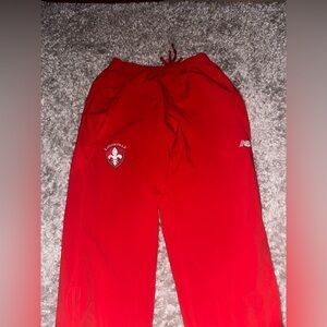 new balance- red jogger pants loose fit